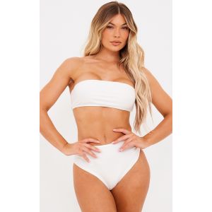 Haut de maillot de bain Mix & Match bandeau blanc, Blanc - Taille 44