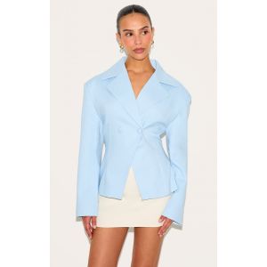 Petite Blazer ajusté bleu ciel, Bleu Ciel - Taille 30