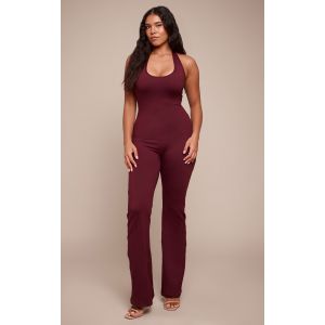 Femme Shape Combinaison flare en Sculpt bordeaux &agrave; dos nu | Taille 36 - Taille 36
