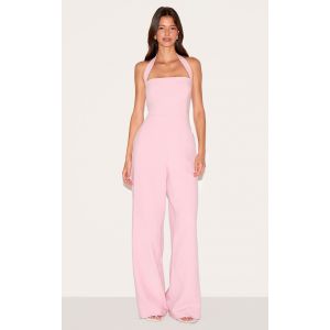 Femme Combinaison droite tissée deluxe rose cendré à dos nu | Taille 34 - Taille 34