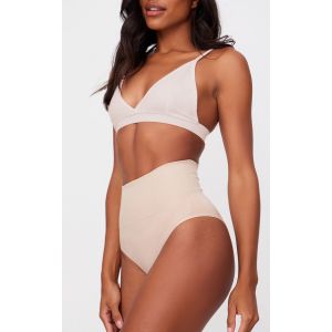 Slip-culotte gainant nude clair à taille haute, Nude - Taille M