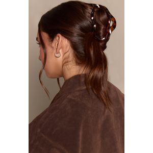 Femme Lot de pinces &agrave; cheveux incurv&eacute;es noires effet &eacute;cailles - Taille One Size