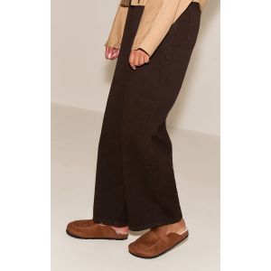 Femme Mules en suédine marron clair à doublure en fausse fourrure | Taille 41 - Taille 41