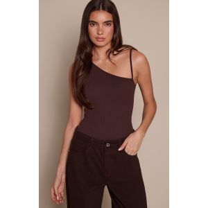 Femme Body c&ocirc;tel&eacute; chocolat fonc&eacute; &agrave; contours et bretelle fine | Taille Medium - Taille M