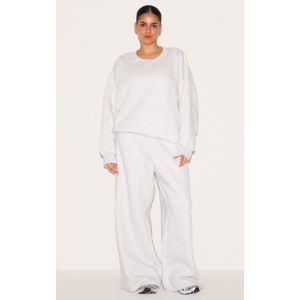 Femme Plus Jogging flare gris cendr&eacute; &agrave; ourlets fendus | Taille XL - Taille XL
