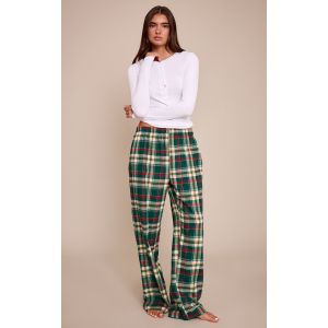Femme Bas de pyjama ample vert &agrave; carreaux | Taille XS - Taille XS