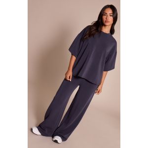 Femme Petite Pantalon large modal bleu marine &agrave; taille &eacute;lastique | Taille 30 - Taille 30