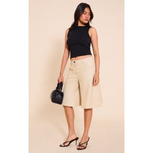 Femme Short long tr&egrave;s large camel | Taille 32 - Taille 32