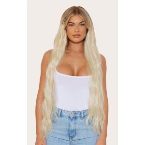 Lullabellz Extra AF 5 mèches d'extensions de cheveux naturelles ondulées à clipser Light Blonde 86 cm, Blond clair - Taille One Size