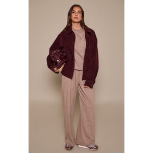Femme Pantalon &eacute;lastique t&acirc;chet&eacute; taupe | Taille 42 - Taille 42