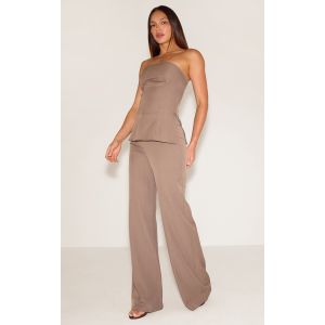 Femme Tall Pantalon de tailleur large gris champignon | Taille 40 - Taille 40