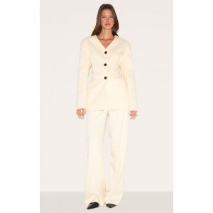 Femme Pantalon de tailleur droit deluxe sable | Taille 42 - Taille 42