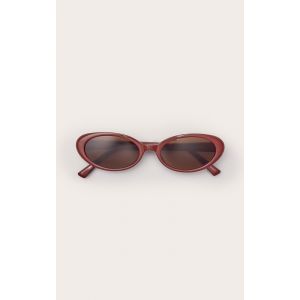 Femme Lunettes de soleil &agrave; monture fine carr&eacute;e &eacute;caille de tortue p&acirc;le Ecaille - Taille One Size