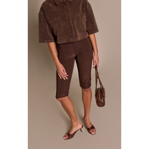 Femme Mules en PU chocolat effet croco &agrave; talon moyen | Taille 38 - Taille 38