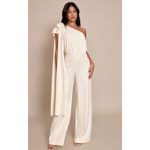 Femme Combinaison droite crème à noeud | Taille 42 - Taille 42