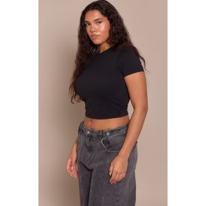 Femme Shape T-shirt en Sculpt noir &agrave; manches courtes et soutien-gorge int&eacute;gr&eacute; | Taille 42 - Taille 42