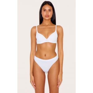 Soutien-gorge rond blanc à bonnets et armatures, Blanc - Taille 90A