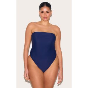Plus Maillot de bain bleu marine sans bretelles, Bleu Marine - Taille 58