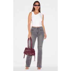 Femme Jean flare ajust&eacute; gris | Taille 44 - Taille 44