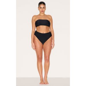 Bas de maillot de bain échancré basique noir, Noir - Taille 58