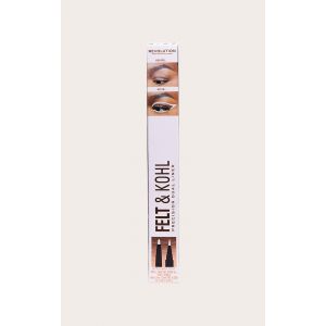 Makeup Revolution Eyeliner feutre & khol White Blanc - Taille One Size