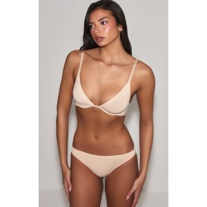 Femme Ensemble soutien-gorge et culotte cappuccino sans coutures &agrave; armatures | Taille Large - Taille L
