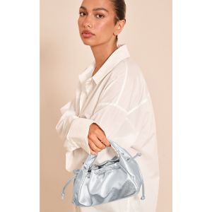 Mini sac à main en PU argenté à franges, Argenté - Taille One Size