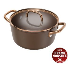 ZWILLING Milano Marmite avec couvercle en verre 24 cm, Aluminium