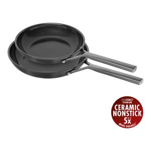 ZWILLING Milano 2-pcs, Set de po&ecirc;les, Noir mat