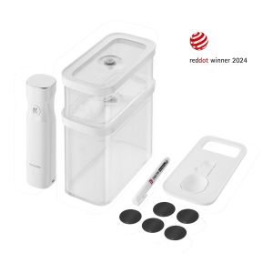 ZWILLING Fresh & Save CUBE Set de démarrage sous vide CUBE, M / 5-pcs, transparent-blanc