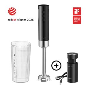 ZWILLING XTEND Mixeur plongeant sans fil, Kit de démarrage avec batterie
