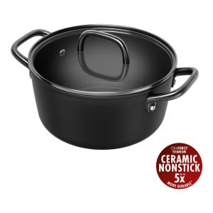 ZWILLING Milano Marmite avec couvercle en verre 24 cm, Aluminium