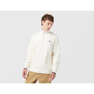 Fred Perry Sweatshirt Half-Zip, Ecru Tint - Taille XL