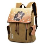 Sac &agrave; dos en toile Demon Slayer Zenitsu Jaune 42 cm