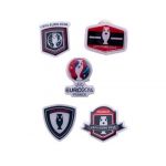Set de 5 pins euro 2016 france - pins coupe de football - pins uefa