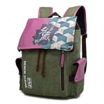 Sac à dos college Demon slayer pour fille garçon 27*12*42cm - Violet
