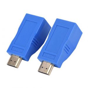 2Pcs 1080P Hdmi à Rj45 Sur Cat 5E / 6 Cable Network Extender Adaptateur Convertisseur ZJT050