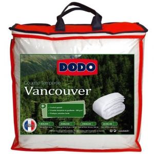 DODO Couette temperee Vancouver - 220 x 240 cm - Blanc