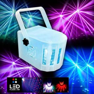 jeu de lumière mini derby kolor lytor effet light 4 led rvb + blanc