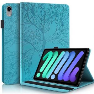 &Eacute;tui pour tablette ZURSANA iPad mini 7 8.3 inch avec porte-stylo, support r&eacute;glable et protection antichoc-Bleu
