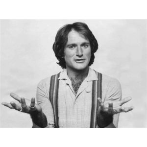 Fabulous Poster Robin williams portrait noir & blanc (42cm x 42cm)