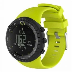 Strap-it Bracelet silicone - compatible pour Suunto Core (citron vert)