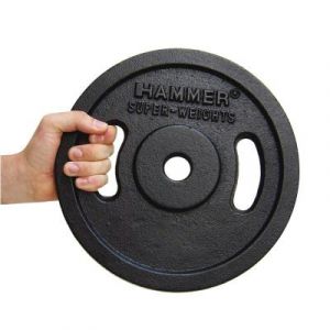 Paire de Disques de musculation noirs 5 kg 4653