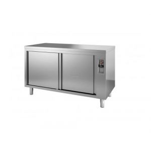 Meuble Bas Inox Traversant Chauffant - Gamme 600 - Combisteel - 1200x600Coulissante