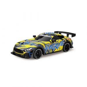 Voiture Télécommandée 1/18 27MHz 10 km/h avec Effets Lumineux Avizar Jaune