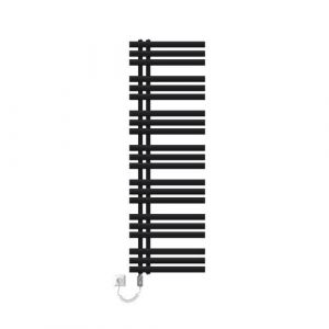 LuxeBath Radiateur de Bain Iron EM 500x1600 mm Noir Mat Design Panneau Plat Raccordement