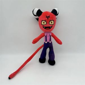 Peluche animée HELLUVA THE CIRCUS, diable à cornes, poupée, 30cm