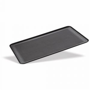 Plaque à Pâtisserie Perforée Bord 45° en Aluminium Anti Adhésif L 40 à 60 cm   Pujadas