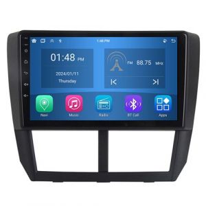 Autoradio RoverOne&reg; Bluetooth CarPlay Android Auto Navigation 4Go RAM 64Go ROM pour Subaru Forester 3 SH 2007-2013 Impreza GH GE 2011