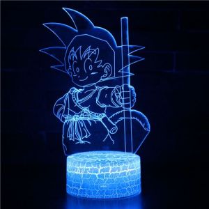 Lampe 3D Tactile Veilleuses Enfant 7 Couleurs avec Telecommande - Dragon Ball #81
